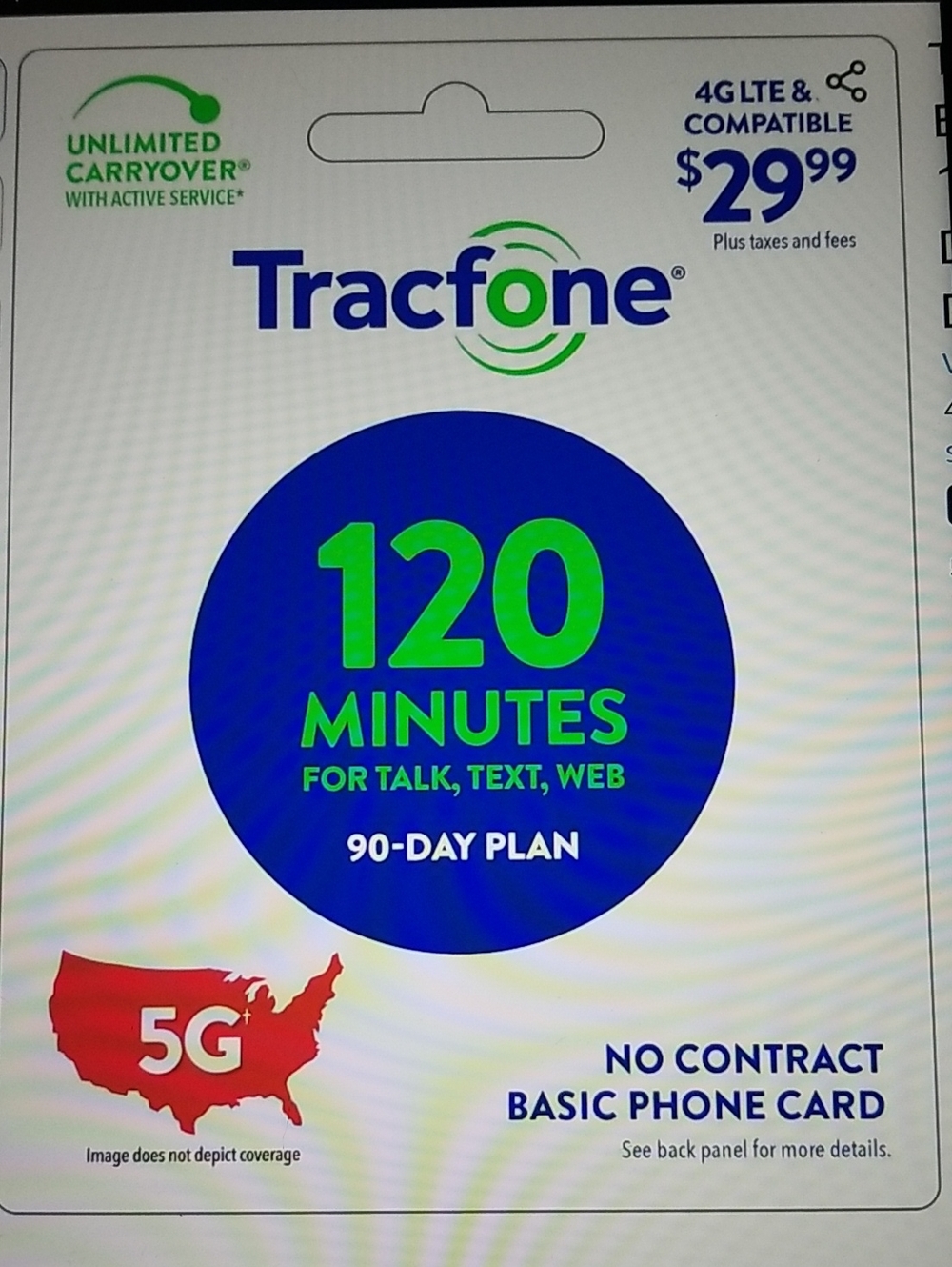 5 Brand New Tracfone 120 Minutes Prepaid Airtime Cards - Picture 13 of 14